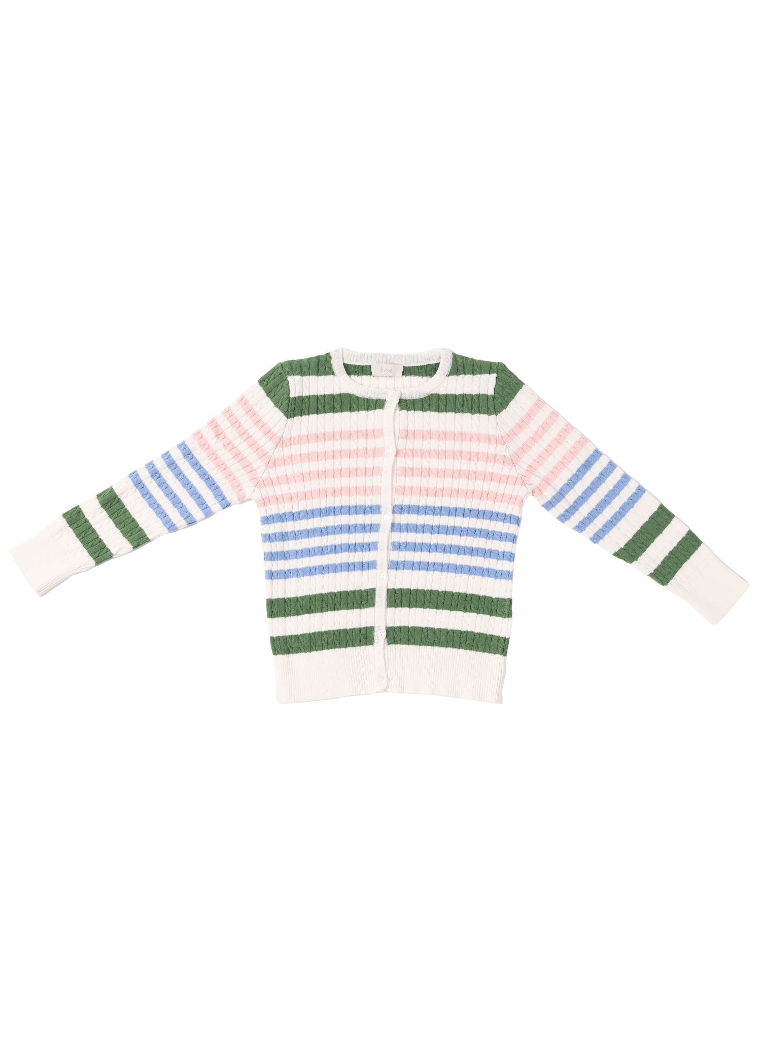 Wooly Saçörgülü Çizgili Triko Hırka