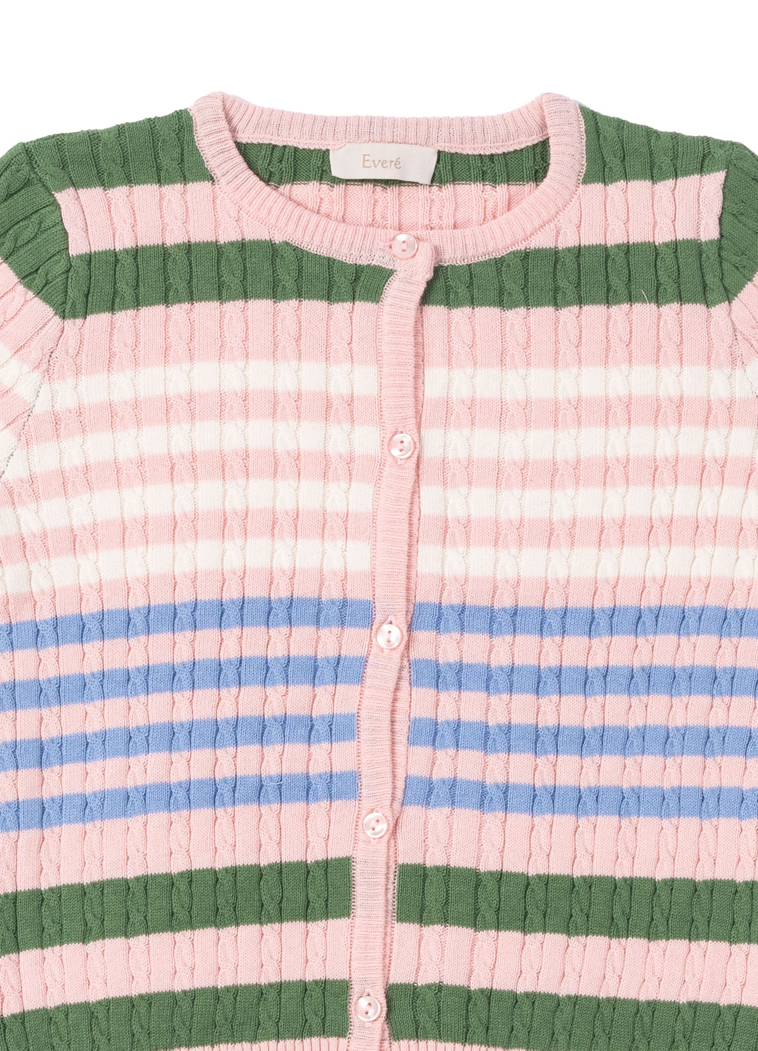 Unisex Wooly Saçörgülü Çizgili Triko Hırka