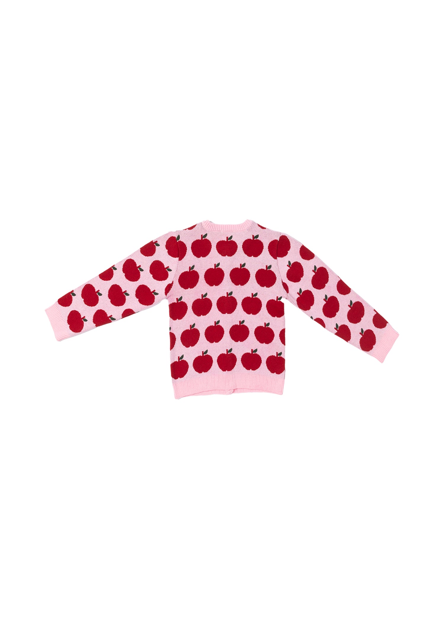 Apple Garden Elma Desenli Triko Hırka