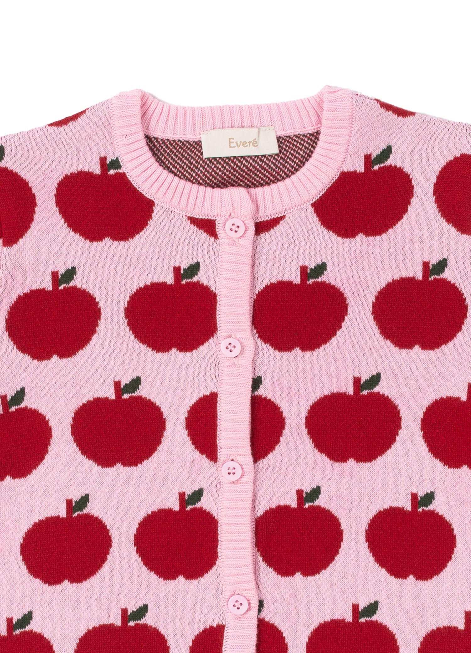 Apple Garden Elma Desenli Triko Hırka