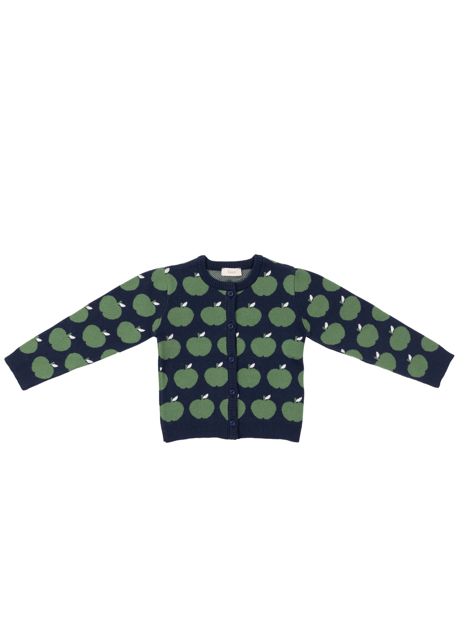 Apple Garden Elma Desenli Triko Hırka