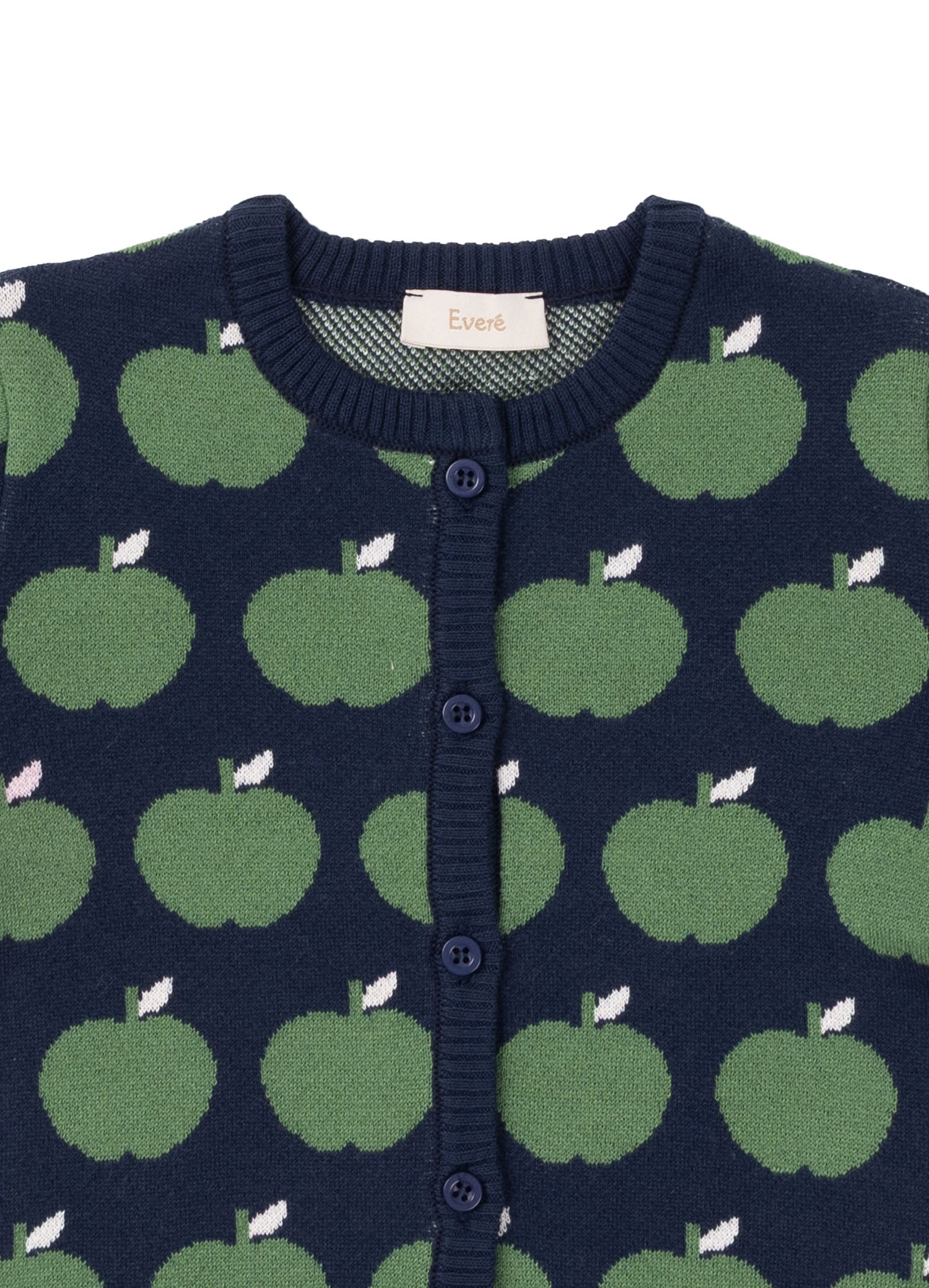 Apple Garden Elma Desenli Triko Hırka