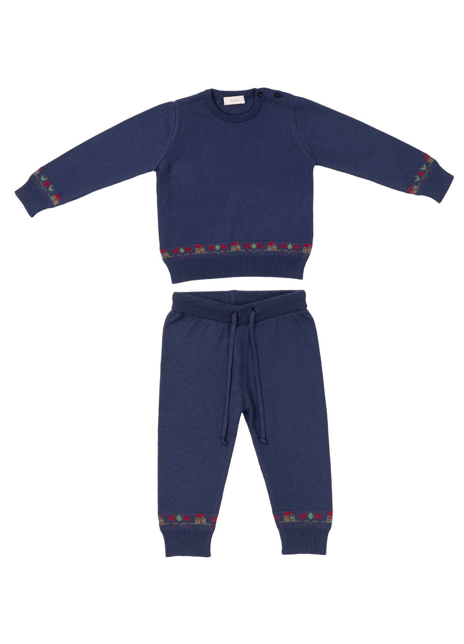 Little Farmer Lacivert Tavuklu Eşofman Takımı