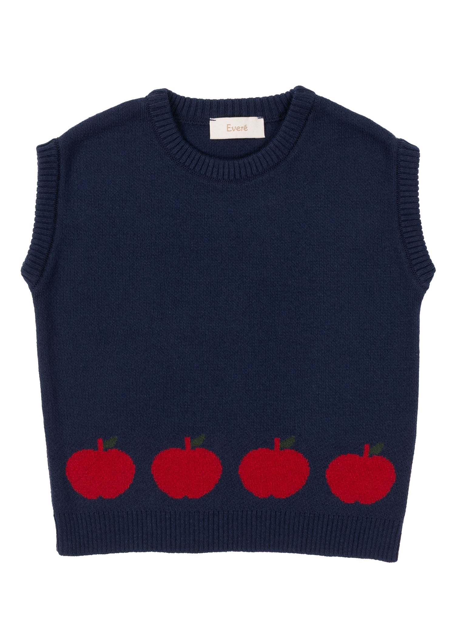 Apple Garden Elma Desenli Triko Yelek