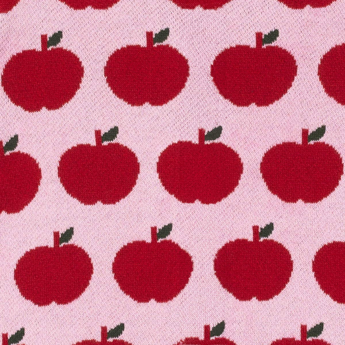 Apple Garden Upgraded Elma Desenli Pamuk Triko Hırka