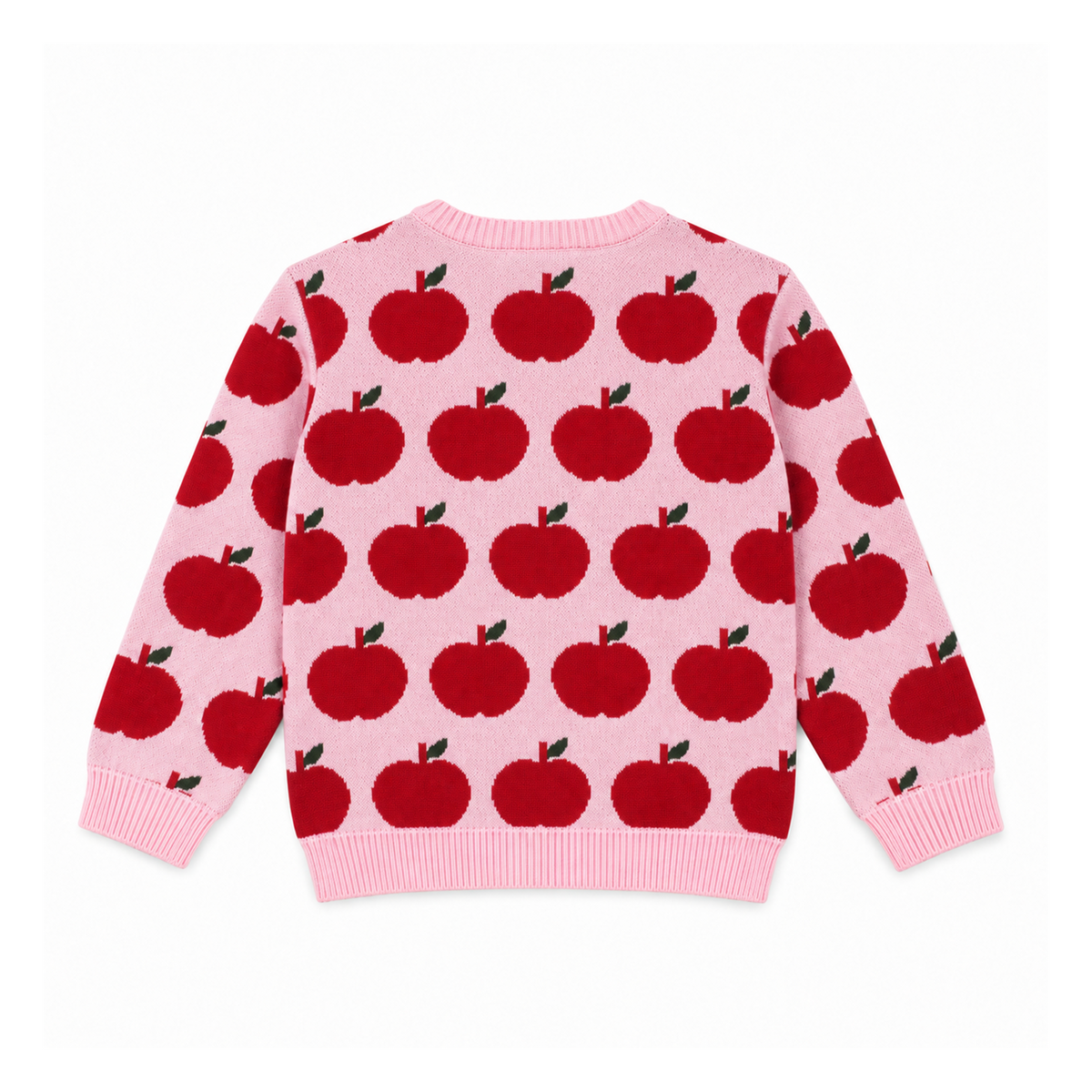 Apple Garden Upgraded Elma Desenli Pamuk Triko Hırka