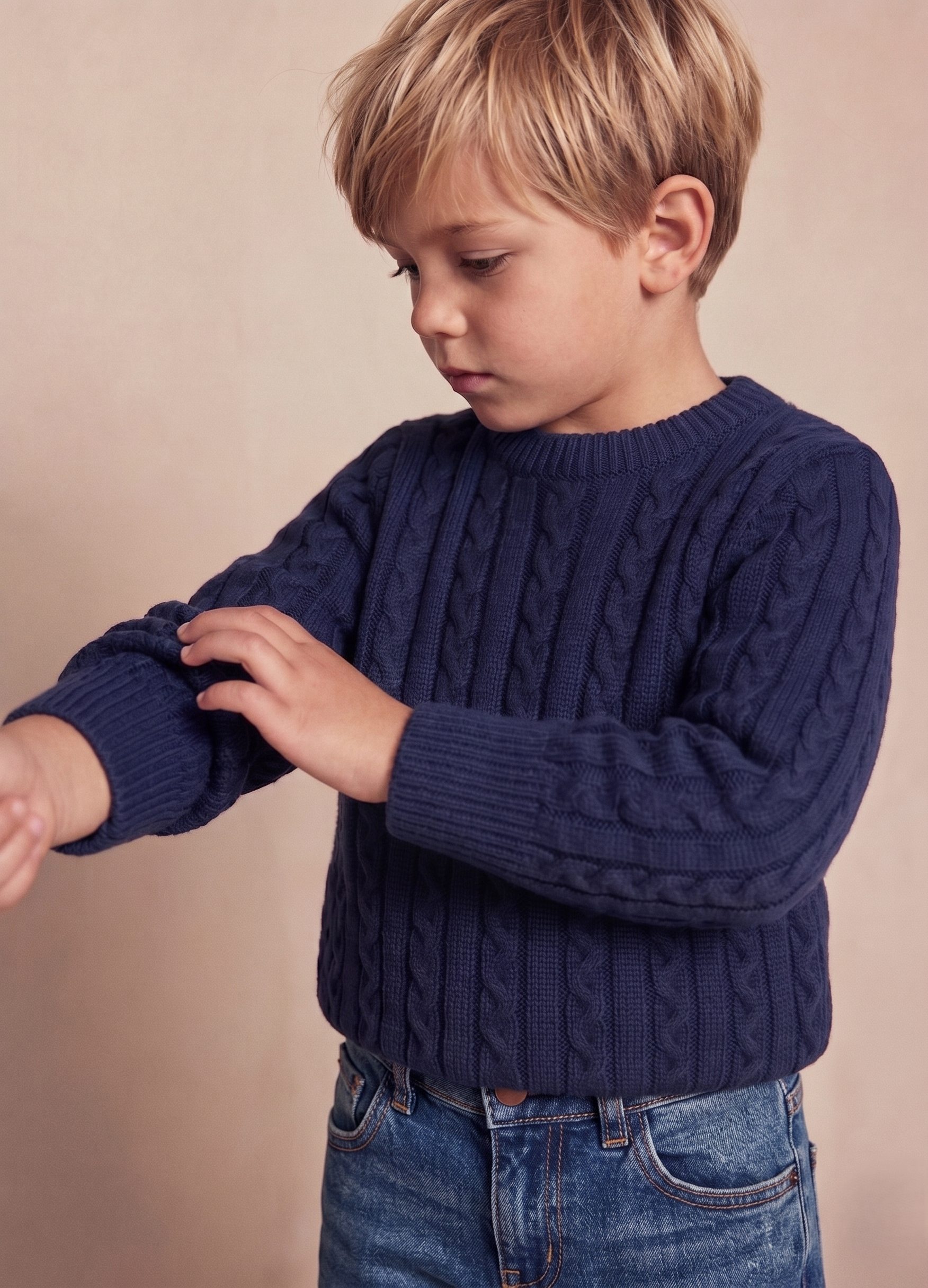 Wooly Saçörgülü Unisex Triko Kazak