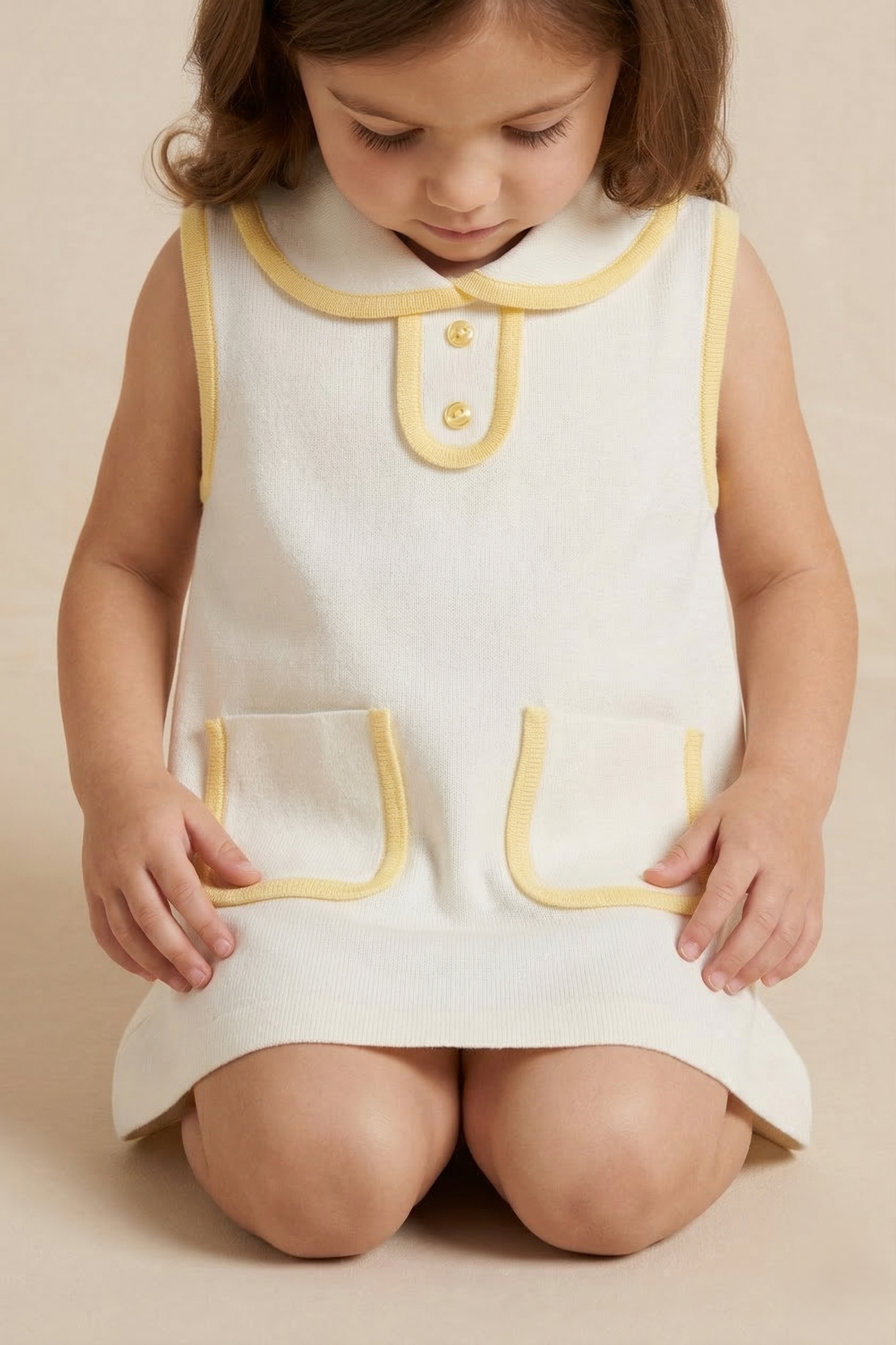 Biyeli Kolsuz Mini Elbise