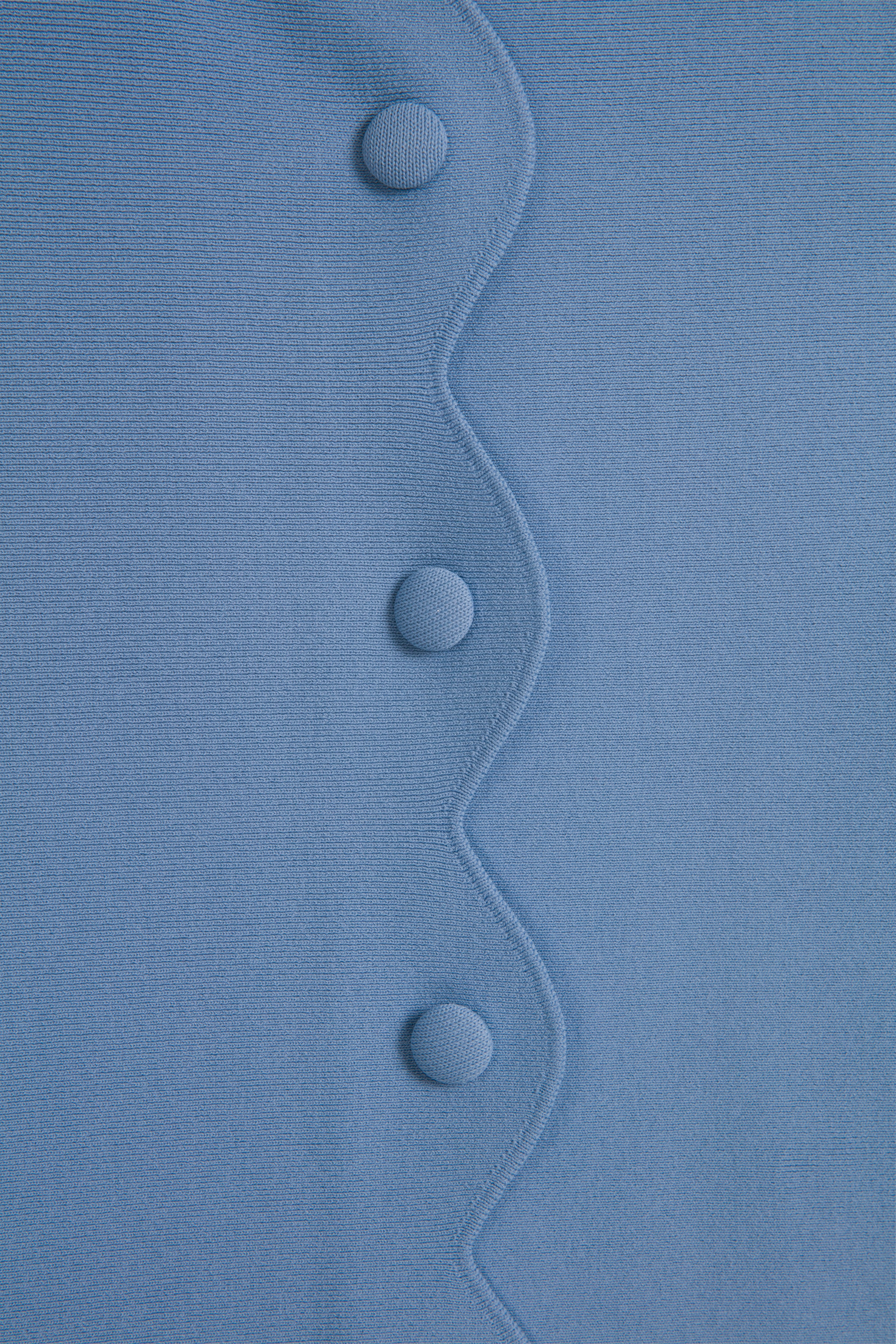 Scallop Button Elbise