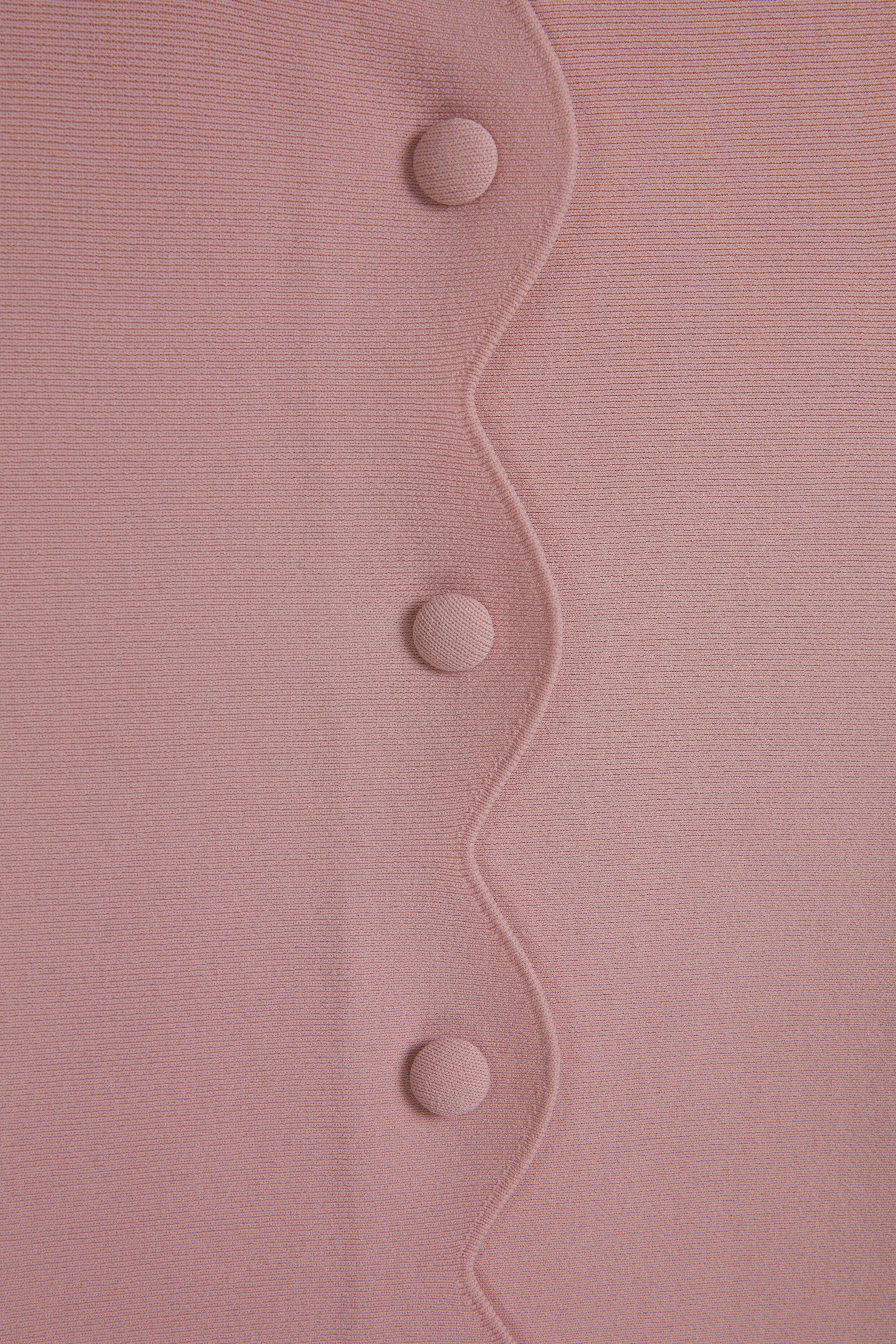 Scallop Button Elbise