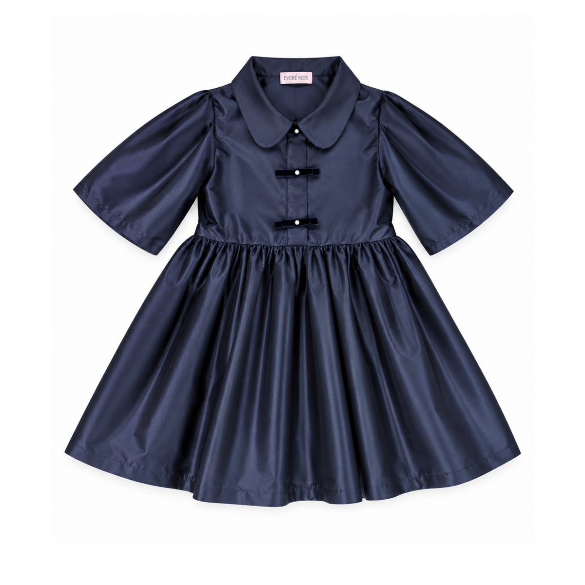 Midnight Pearl Taffeta Elbise