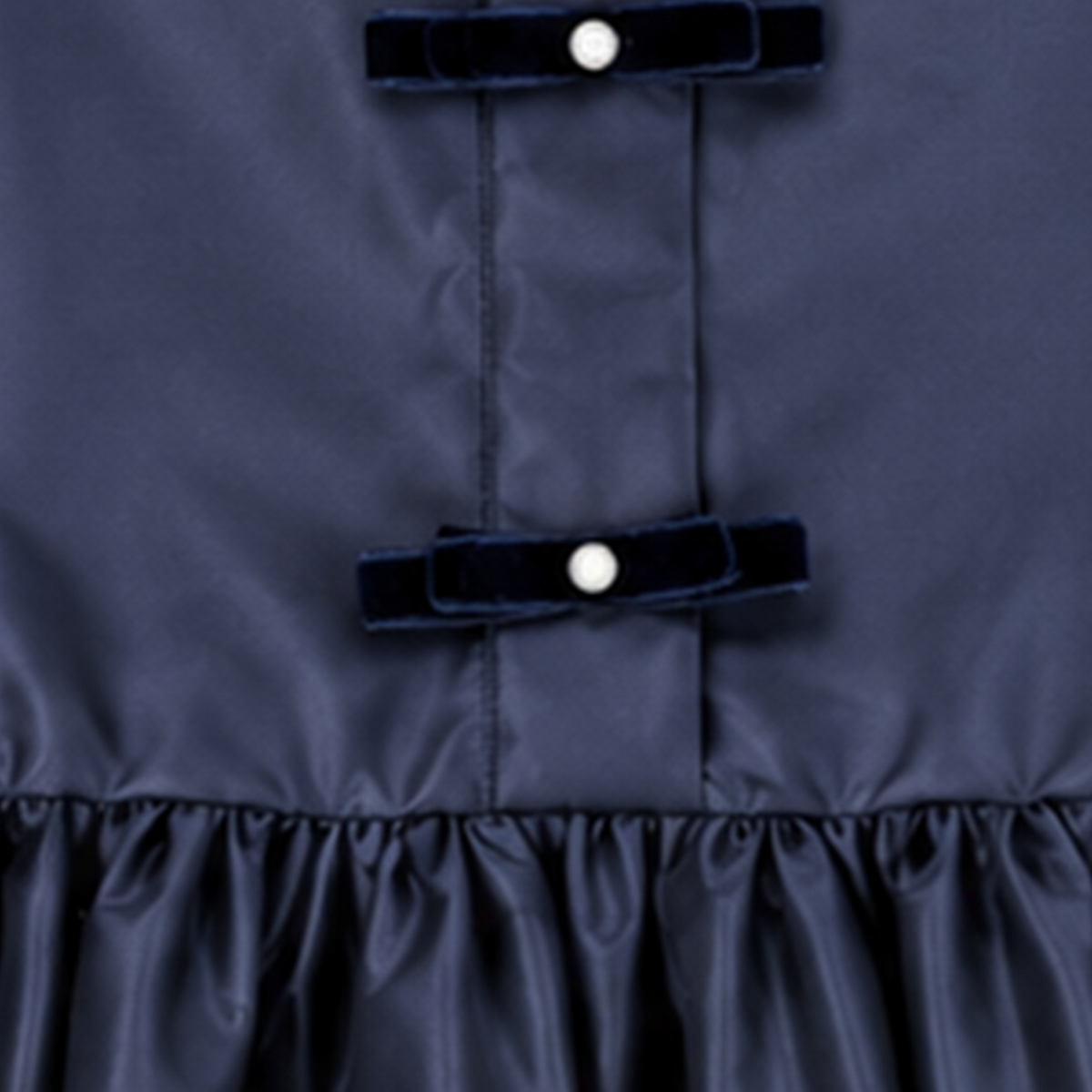 Midnight Pearl Taffeta Elbise