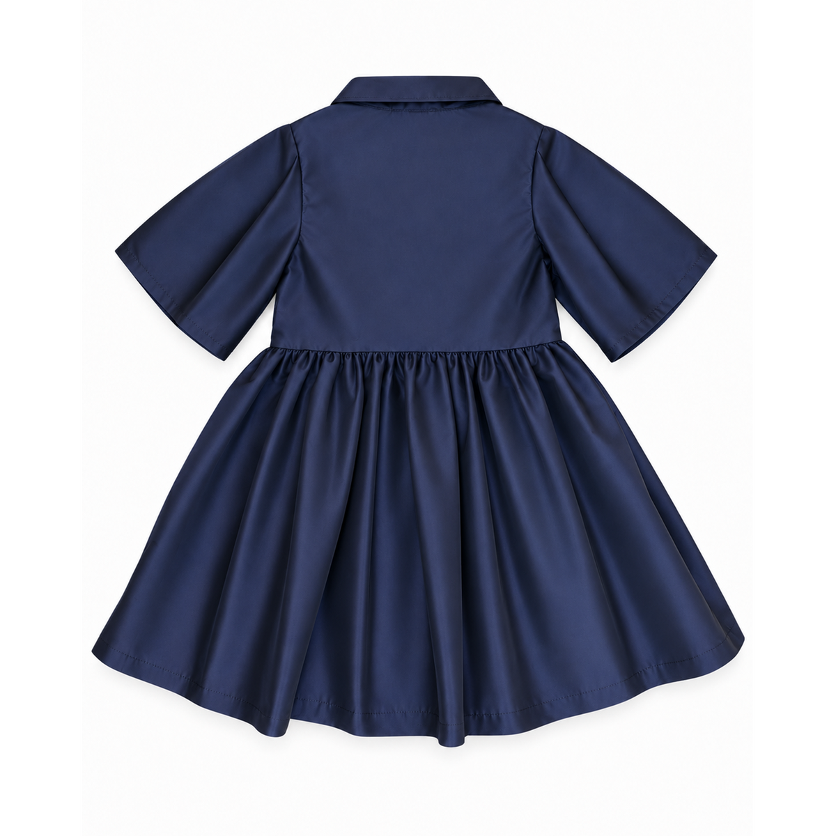 Midnight Pearl Taffeta Elbise