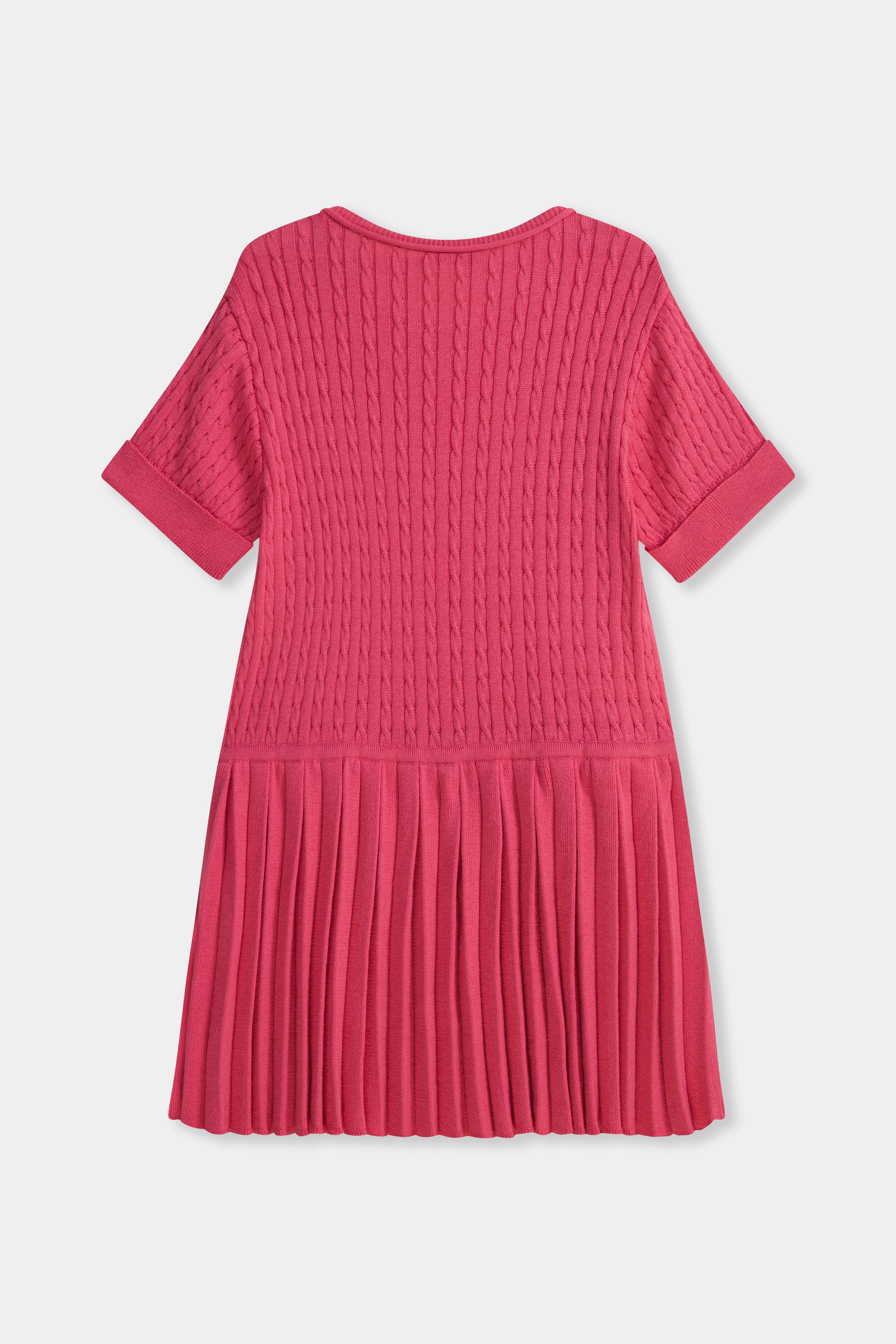 Ballerina Belle Saç Örgülü Pliseli Elbise